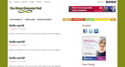 Desktop Screenshot of greeneconomypost.com