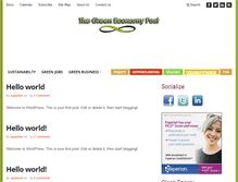 Tablet Screenshot of greeneconomypost.com